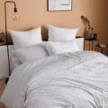 mon bercail housse de couette en percale de coton alex nuage