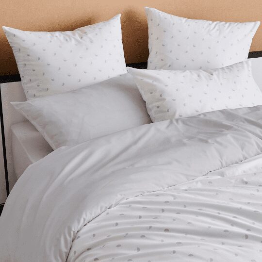mon bercail taie oreiller en percale de coton alex nuage