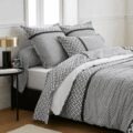 mon bercail taie oreiller en percale de coton riviera reglisse