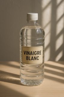 Bouteille de vinaigre blanc